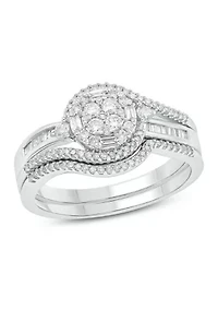 1/2 ct. t.w. Diamond Bridal Ring 10K White Gold