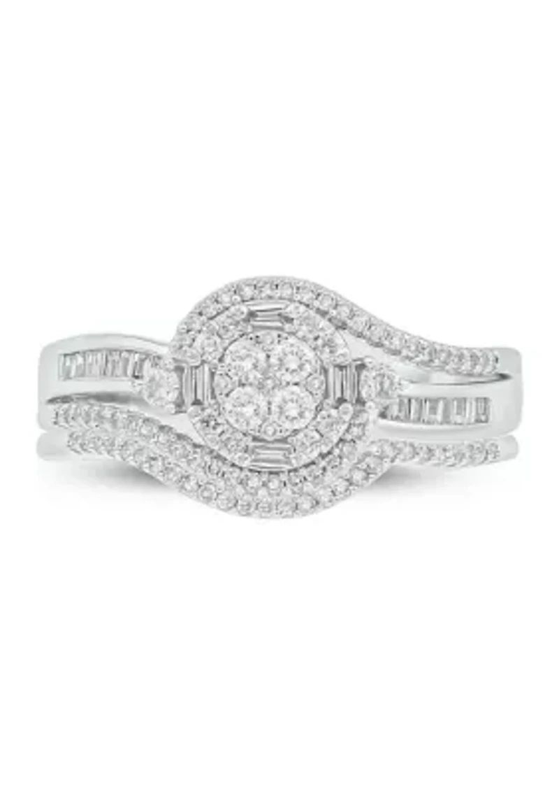 1/2 ct. t.w. Diamond Bridal Ring 10K White Gold