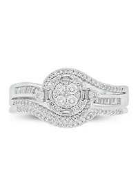 1/2 ct. t.w. Diamond Bridal Ring 10K White Gold