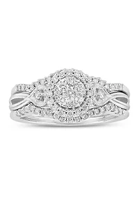 1/2 ct. t.w. Diamond Bridal Ring 10K White Gold
