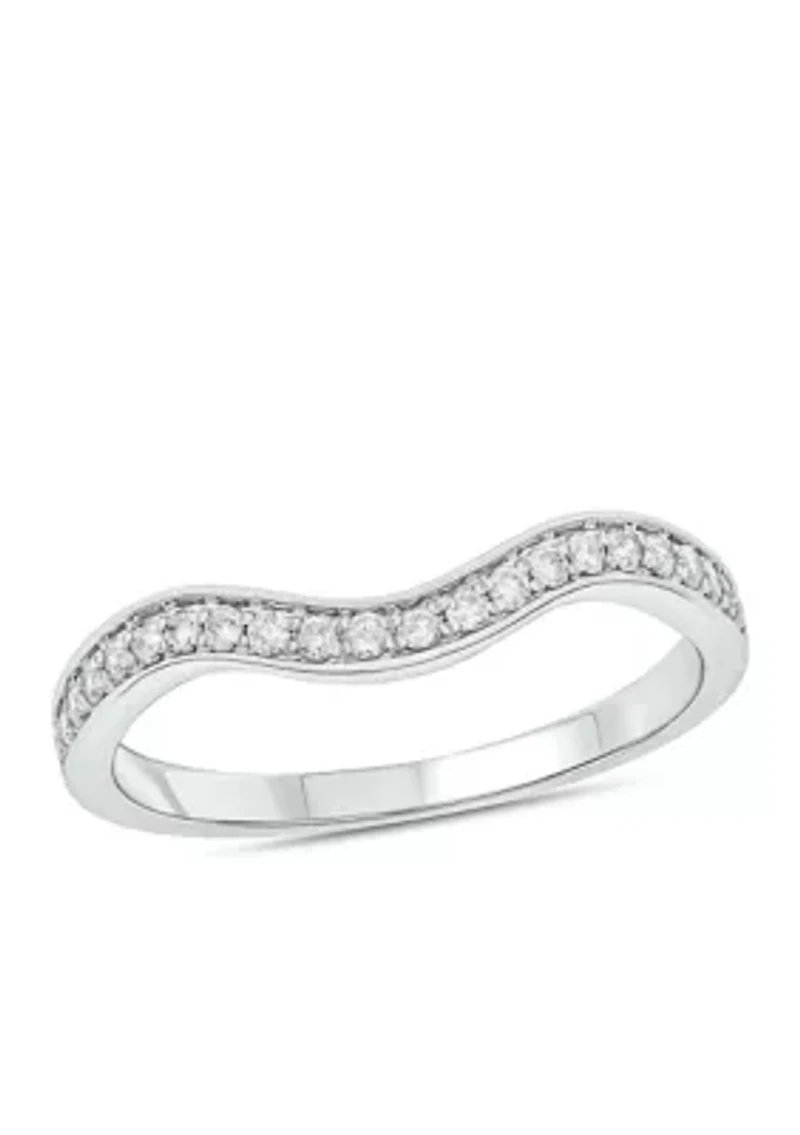 1/ ct. t.w. Diamond Anniversary Band Ring 14k White Gold