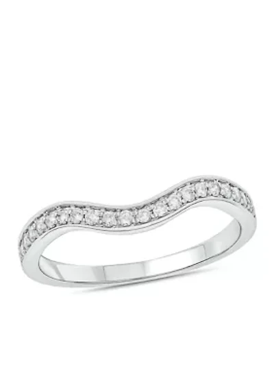 1/5 ct. t.w.  Diamond Anniversary Band Ring 14k White Gold