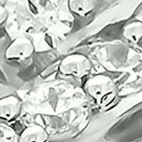 1/3 ct. t.w. Diamond Cuban Band Ring Sterling Silver