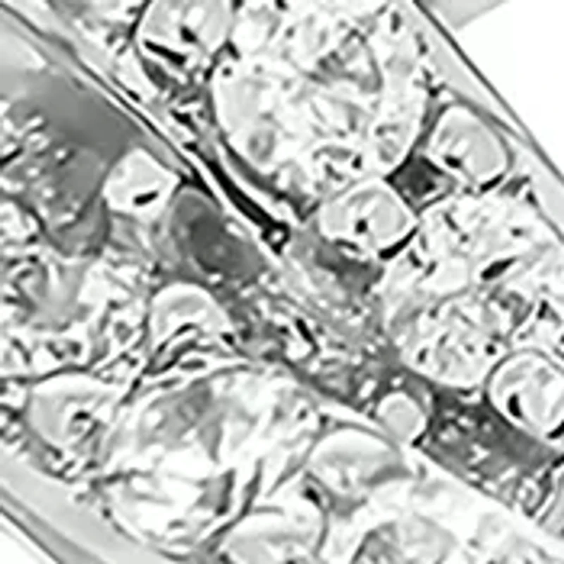1/5 ct. t.w. Diamond Cuban Band Ring Sterling Silver