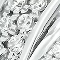 1/3 ct. t.w. Diamond Fashion Cuban Band Ring Sterling Silver