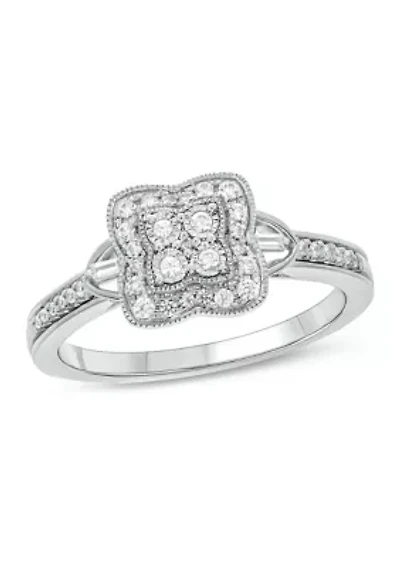 1/5 ct. t.w. Diamond Promise Ring 10k White Gold