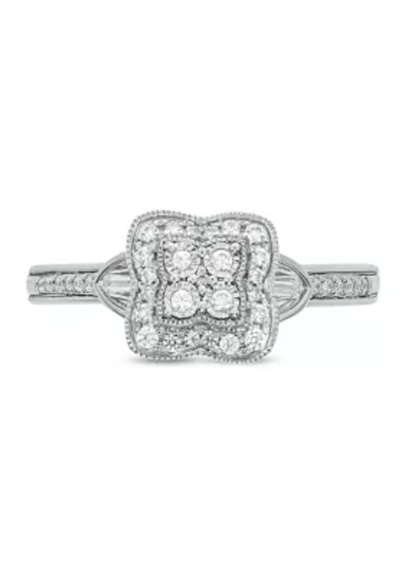 1/5 ct. t.w. Diamond Promise Ring 10k White Gold