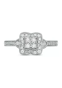 1/5 ct. t.w. Diamond Promise Ring 10k White Gold