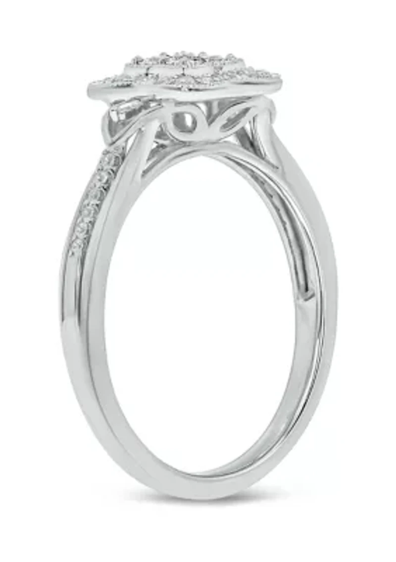 1/5 ct. t.w. Diamond Promise Ring 10k White Gold