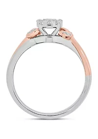 1/3 ct. t.w. Diamond Promise Ring 10k Rose Gold and White