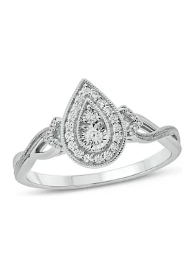 1/5 ct. t.w. Diamond Promise Ring Sterling Silver