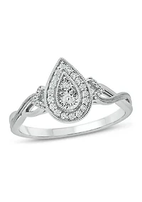 1/5 ct. t.w. Diamond Promise Ring Sterling Silver