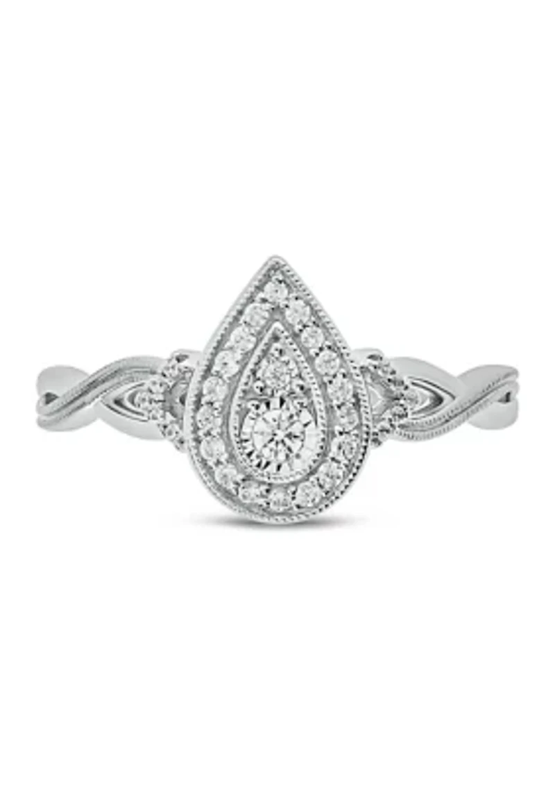 1/5 ct. t.w. Diamond Promise Ring Sterling Silver