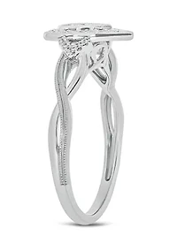 1/5 ct. t.w. Diamond Promise Ring Sterling Silver