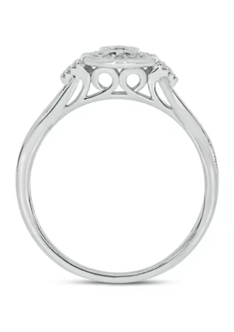 1/5 ct. t.w. Diamond Promise Ring Sterling Silver
