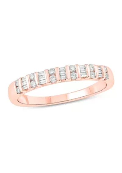 1/5 ct. t.w. Diamond  Anniversary Ring 10K Rose Gold