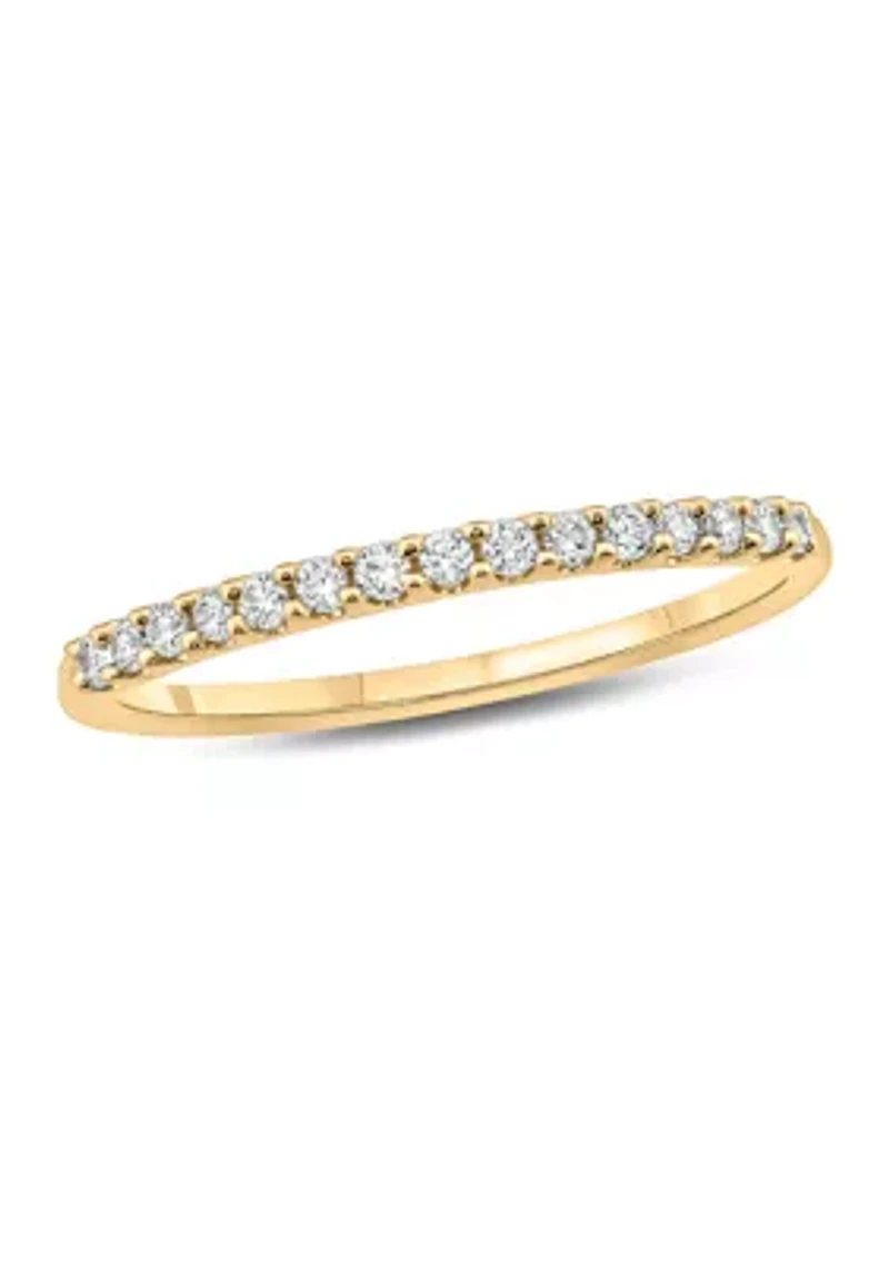 1/5 ct. t.w. Diamond Anniversary Ring 10K Yellow Gold