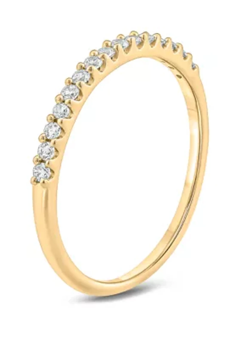 1/5 ct. t.w. Diamond Anniversary Ring 10K Yellow Gold