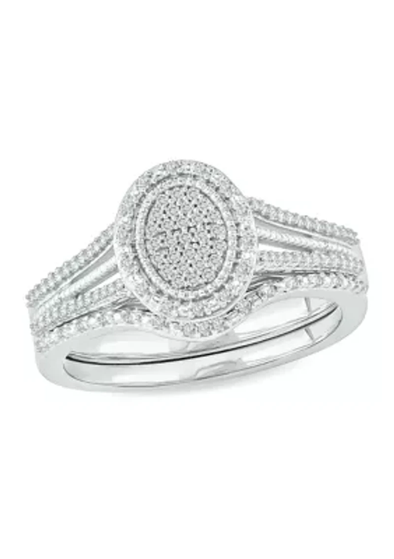 1/5 ct. t.w. Diamond Bridal Ring Sterling Silver
