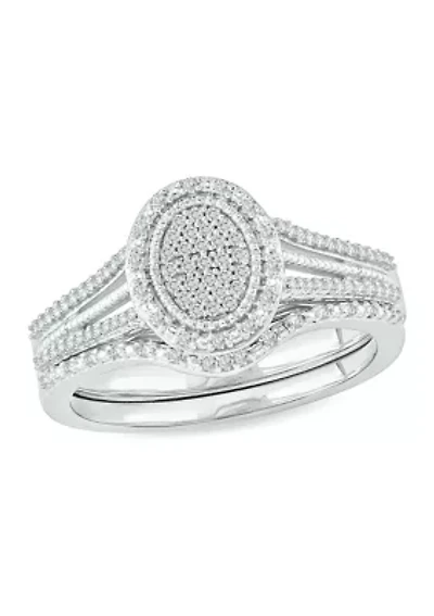 1/5 ct. t.w. Diamond Bridal Ring Sterling Silver