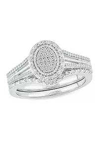 1/5 ct. t.w. Diamond Bridal Ring Sterling Silver