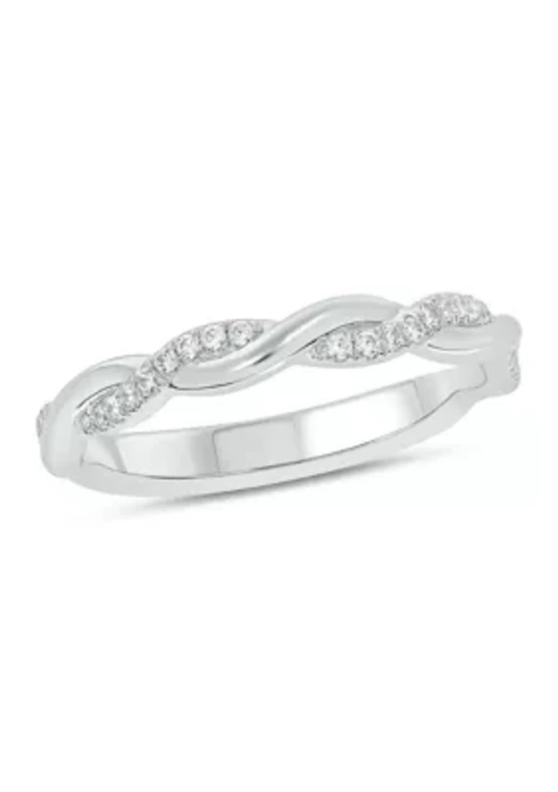 1/10 ct. t.w. Diamond Anniversary Band Sterling Silver