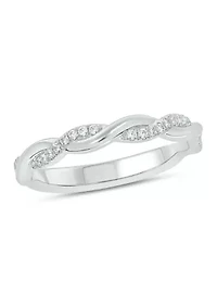 1/10 ct. t.w. Diamond Anniversary Band Sterling Silver