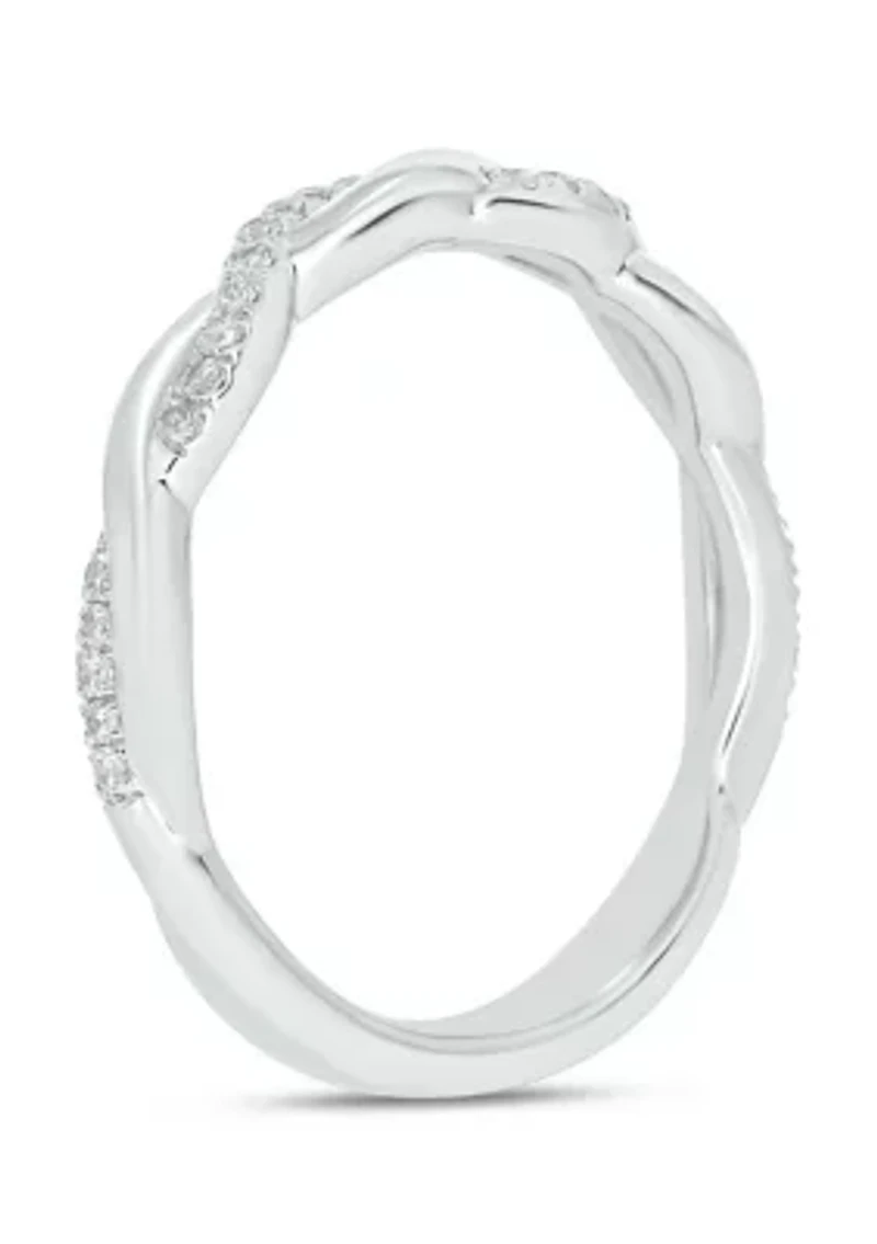 1/10 ct. t.w. Diamond Anniversary Band Sterling Silver