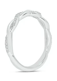 1/10 ct. t.w. Diamond Anniversary Band Sterling Silver
