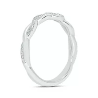 1/10 ct. t.w. Diamond Anniversary Band Sterling Silver