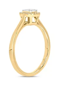1/6 ct. t.w. Diamond Engagement Ring 10K Yellow Gold