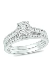 1/3 ct. t.w. Diamond Miracle Bridal Ring Sterling Silver