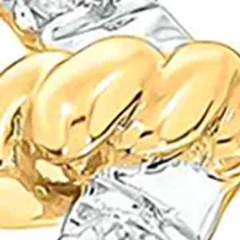 1/2 ct. t.w. Diamond Cuban Ring 14K Yellow Gold