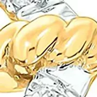 1/2 ct. t.w. Diamond Cuban Ring 14K Yellow Gold