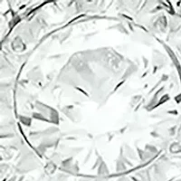 3/8 ct. t.w. Diamond Miracle Plate Bridal Ring Sterling Silver