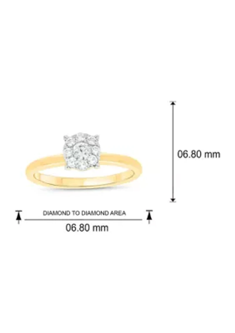 3/8 ct. t.w. Diamond Engagement Ring 10K Gold