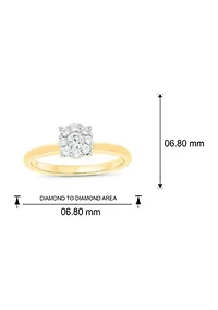 3/8 ct. t.w. Diamond Engagement Ring 10K Gold