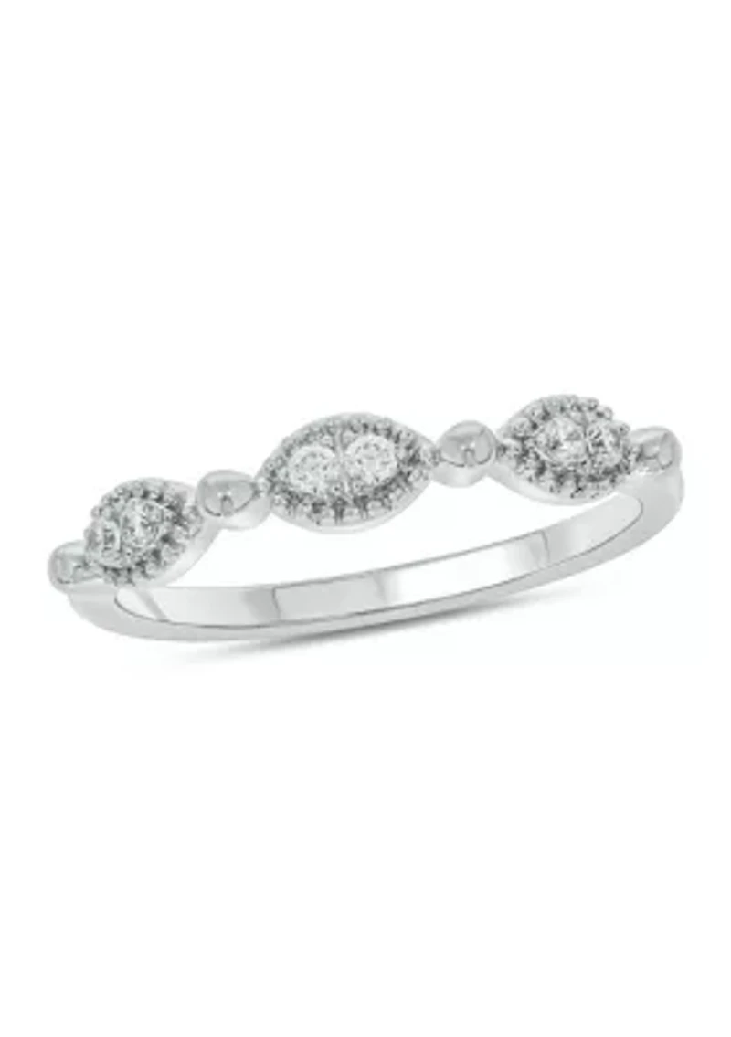 1/10 ct. t.w. Diamond Anniversary Band 10K White Gold