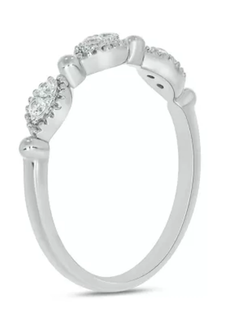 1/10 ct. t.w. Diamond Anniversary Band 10K White Gold