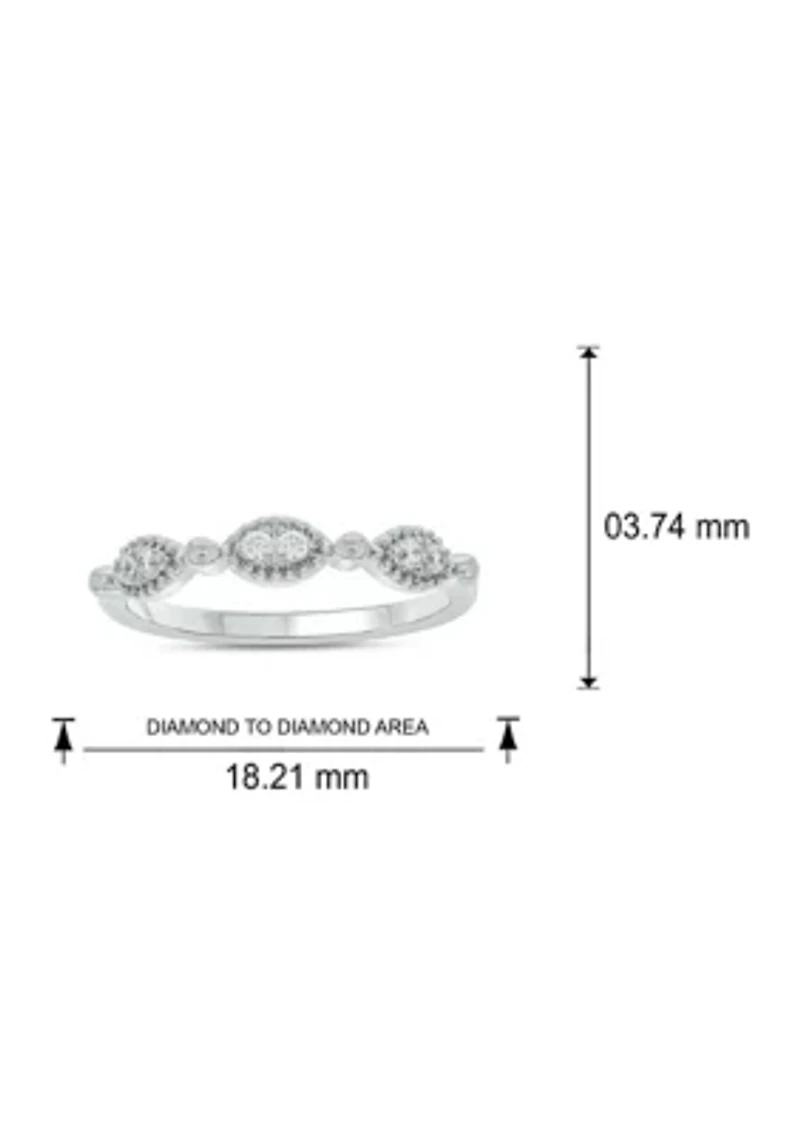 1/10 ct. t.w. Diamond Anniversary Band 10K White Gold