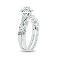 1/3 ct. t.w. Diamond Miracle Bridal Ring Sterling Silver