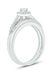 1/ ct. t.w. Diamond Bridal Ring Sterling Silver