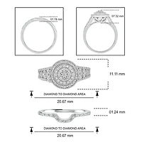 1/ ct. t.w. Diamond Bridal Ring Sterling Silver