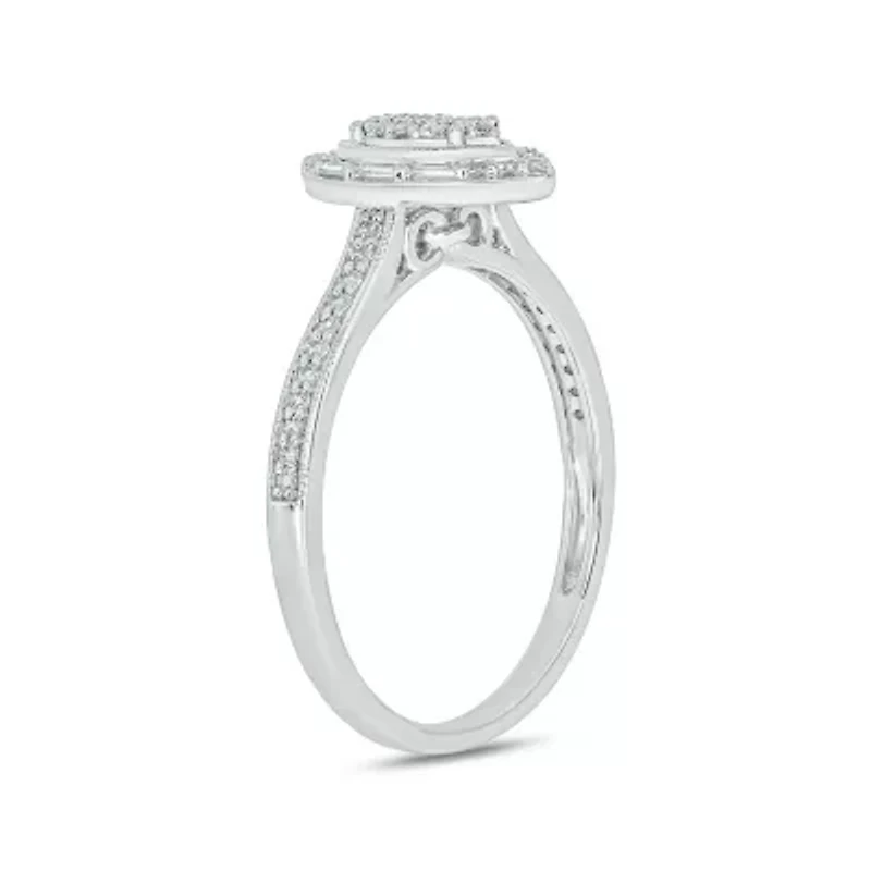 1/4 ct. t.w. Diamond Marquise Shape Promise Ring Sterling Silver