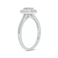 1/4 ct. t.w. Diamond Marquise Shape Promise Ring Sterling Silver