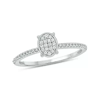 1/5 ct. t.w. Diamond Promise Ring Sterling Silver