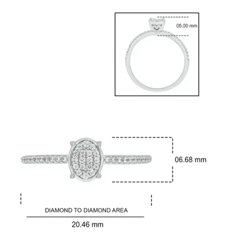 1/5 ct. t.w. Diamond Promise Ring Sterling Silver