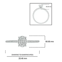 1/5 ct. t.w. Diamond Promise Ring Sterling Silver