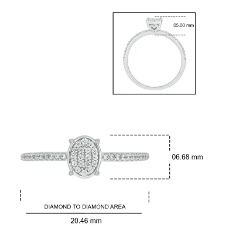 1/5 ct. t.w. Diamond Promise Ring Sterling Silver