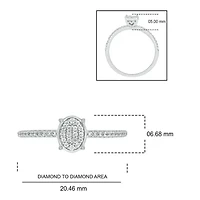 1/5 ct. t.w. Diamond Promise Ring Sterling Silver